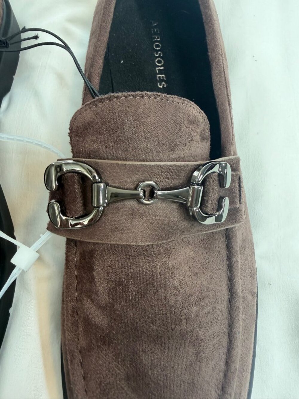 Aerosoles Beckett Brayla Brown Horsebit Lug Loafers Size 8.5M - Picture 9 of 11